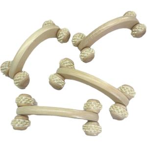 Masajeador manual de cuerpo de rueda arqueada fisioterapia herramientas de masaje facial de madera - Product Image 5