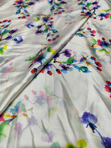 Tela Satén 100% Poliéster Estampada Multicolor, Suave y Brillante para Coser, Manualidades, Vestidos de Novia, Decoración, Material para Niñas - Product Image 3