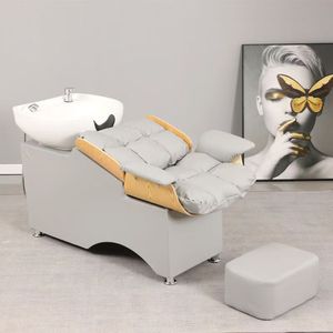Sillón <span class=keywords><strong>de</strong></span> Champú Moderno para Salón <span class=keywords><strong>de</strong></span> Belleza y <span class=keywords><strong>Spa</strong></span> con Cuero Sintético y Estructura <span class=keywords><strong>de</strong></span> Madera, Impermeable y Duradero, Mobiliario Comercial para Salón - Product Image 3