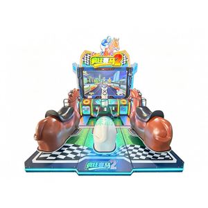 Machine de jeu de course de chevaux 3 joueurs en promotion - Simulateur d'arcade commercial de haute qualité |   Convient aux lieux de divertissement - Product Image 1