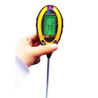 4 in 1 Handheld Electronic Soil Tester Plant ph Sensor Light Moisture Meter Temperature and Humidity Analyzer Survey Instrument