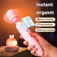 NOUVEAU Baguette de Vibrateur Clitoridien Ecran LCD Baguette de Massage Japonaise Lesbienne Baguette de Massage Japonaise Vibrateur Sex Toy pour Femmes