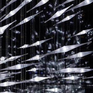 Stella <span class=keywords><strong>Lampadario</strong></span> Palla di Vetro Molecolare Ramo di Un Albero Fiocco di Neve Pendente di Fascino di Modo - Product Image 5