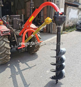 Landbouwmachines Tractor Post Gat Digger Met Driepuntskoppeling Gemonteerd; 3-Punts Boomgat Boormachine - Product Image 2