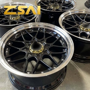 Jantes en alliage d'aluminium multi-rayons de 19, 20 et 22 pouces, 2 pièces, <span class=keywords><strong>4x100</strong></span>, 5x120, jantes personnalisées pour voitures <span class=keywords><strong>BBS</strong></span>, Audi, Golf, JDM - Product Image 4