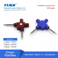 Outil de réparation multifonctionnel 5-en-1 pour machine à coudre avec ouvre-vis hexagonal, à tête plate et à tête cruciforme