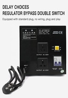 Stabilisateur/Régulateur de Tension Automatique 500VA 1000VA Monophasé 50Hz 220V PC SCR Oem/Odm Protecteur de Tension Garde Réfrigérateur