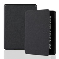 Kindle Paperwhite Generasi ke-12 Baru, E-book 7-inci dengan Casing Pelindung Kain Bertekstur
