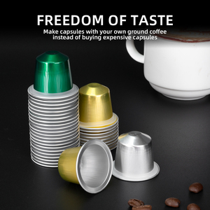 500PCS Tasses à café Filtre Capsule à café Compatible avec Nespresso Original Makers Capsule à café jetable Shell - Product Image 5