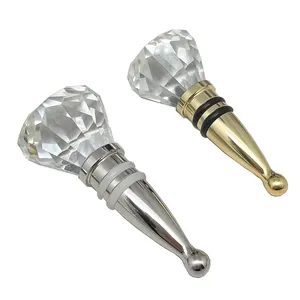 Directly Supplier Wine Stoppers Crystal Wine and Beverage Bottle Stopper Diamond Decorative Wine Bottle Stopper