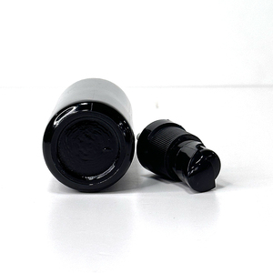 Customized 20g 30g 50g Violet Black Glass Jar Plastic Lid Skin Care Face Cream & <b>Mask</b> <b>Eye</b> Cream Use - Product Image 1