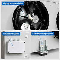 Refroidisseur d'air évaporatif industriel 10HP avec moteur à rotor externe DT et tambour d'air RP pour système de refroidissement de chambre froide
