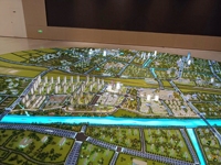 Maqueta de Edificio Urbano de Gran Altura Moderna, Utilizando Tecnología de Impresión 3D con Iluminación LED de la Maqueta Arquitectónica a Escala