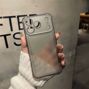 เคสใส TPU สีดำคริสตัลสำหรับเลนส์กล้อง iPhone 17 Pro Max, เคสโทรศัพท์ iPhone 17 สีดำด้าน TPU - Product Image 4