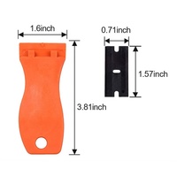 GlamorDove Étiquettes Autocollants Stickers du Ruban en Extension Bandes Enlever Grattoir Outil Ensemble Avec 10pcs Lames