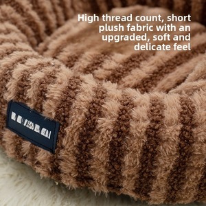 Lit pour chien et chat en forme de fleur, prix d'usine, luxueux, en peluche douce, lavable, grand format, tapis de couchage pour animaux, chaud pour l'hiver, fourrure synthétique, vente en gros - Product Image 4