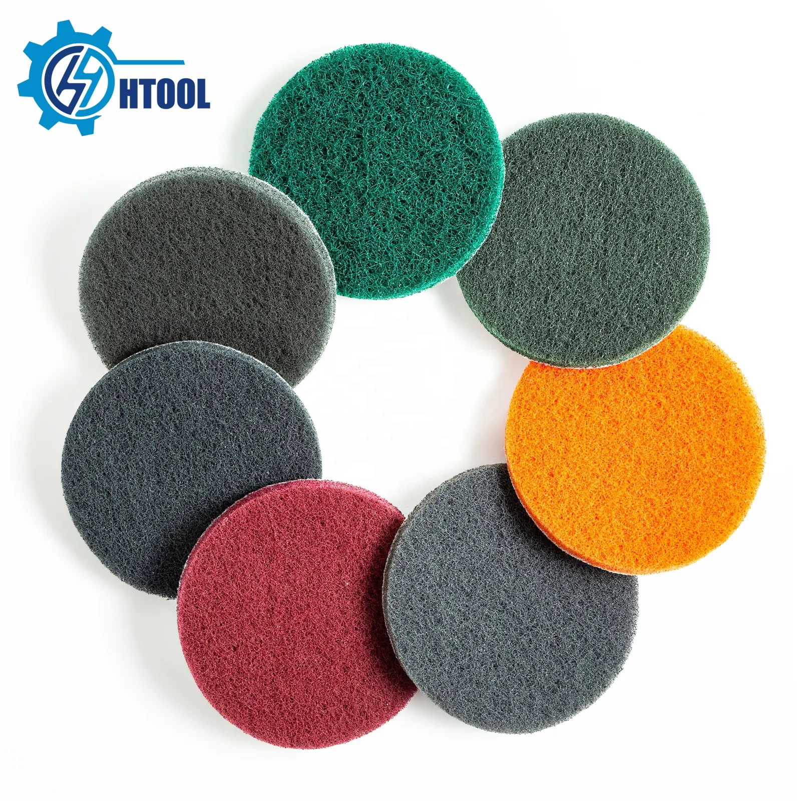 Non-woven Nylon Backing Scouring Pads for Auto Car Metal Surface Polishing Deburring Cleaning