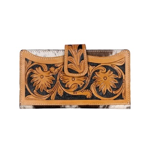 Portefeuille en cuir de vachette antique Mini Lady Clutch Vintage en cuir véritable avec fentes pour cartes et espèces à la mode pour femmes - Product Image 1