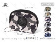 กระเป๋าใส่เหรียญลายพรางซิปเดี่ยว 5 นิ้ว มินิ ยูนิเซ็กส์ กระเป๋าสตางค์ผ้าไม่ทอ สไตล์เรียบง่าย - Product Image 1