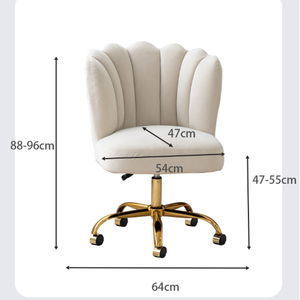 Silla Multiusos Cómoda con Respaldo Ajustable, Silla de Escritorio para Computadora, Silla de Trabajo para Dormitorio, Maquillaje, Manicura, Técnico, Salón - Product Image 5