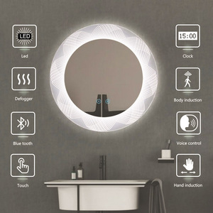 Hiện đại Vòng LED thông minh Gương treo tường gương phòng tắm với Thông Minh defogging tùy chỉnh bán buôn IP44 đánh giá - Product Image 6