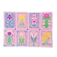 Jeu de Mahjong transfrontalier de style européen et américain pour 4 joueurs ; Tuiles en acrylique à quatre couches et blocs de couleur, mélangeées à la main aux États-Unis, avec boîte en carton