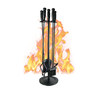Ensemble d'outils pour foyer 5 pièces, accessoires pour foyer intérieur, grand ensemble d'outils pour foyer, kit pour foyer extérieur