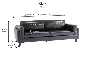 <span class=keywords><strong>Canapé</strong></span> en cuir moderne simple <span class=keywords><strong>3</strong></span> <span class=keywords><strong>places</strong></span> rétro appartement chambre café bar <span class=keywords><strong>club</strong></span> nordique meubles de maison design moderne canapés de salon - Product Image 6