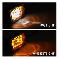 Mise à niveau facile pare-chocs avant feux de conduite antibrouillard pour Ford F150 2015-2020 Kits de feux antibrouillard LED 30W blanc DRL ambre lumière ambiante