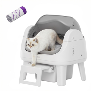 AutoScooper 12 Lite – Bac à litière intelligent et automatique pour chat, écologique, en plastique, double mode, toutes tailles de chats, grande capacité 10 kg, facile d'utilisation - Product Image 1