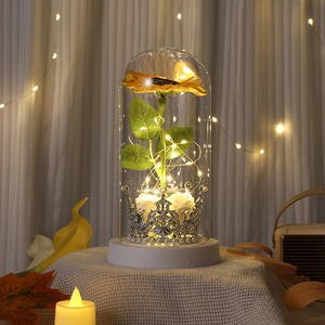 Rosa Eterna Preservada Hecha a Mano en Cúpula de Cristal con Luz LED, Regalo de Navidad, San Valentín, Graduación, Día de Acción de Gracias para Mamá y Mujeres - Product Image 3