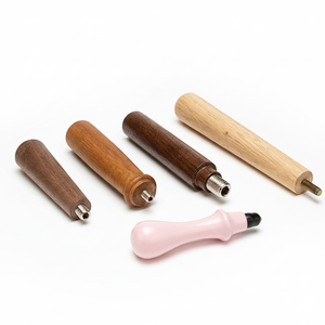 Manici per Utensili in <span class=keywords><strong>Legno</strong></span> Massello Lucidato su Misura, in Faggio e Noce, per <span class=keywords><strong>Scalpelli</strong></span>, Lime, Cacciaviti o Attrezzi da Giardinaggio, ecc. - Product Image 5