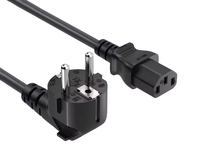 Cable de Alimentación de PVC Negro con Enchufe Europeo KC de 3 Pines para Electrodomésticos, Sartenes Eléctricas y Hervidores, Tamaños de CA de 0.75mm2, 1.0mm2 y 1.5mm2