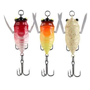 Señuelos de Pesca de Plástico ABS de 5 cm y 6,5 g, Señuelos Duros con Forma de Insectos, Cigarra, Cebo Falso - Product Image 4