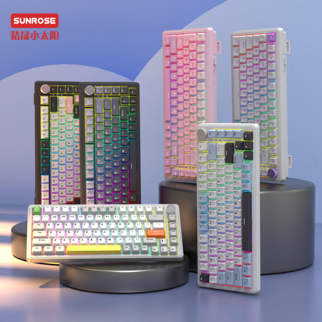 Custom JK82 Wireless Mechanical Gaming Keyboard 82 Keys Hot Swappable Ergonomic Design RGB Computer Gaming Keyboard