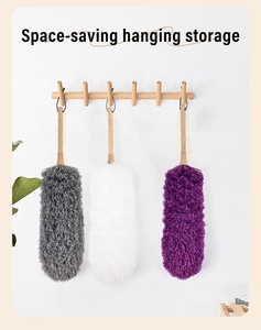 Tĩnh điện Fluff microfiber Khăn lau bụi linh hoạt xử lý cho hộ gia đình và xe làm sạch tĩnh bám sợi làm sạch khăn lau bụi - Product Image 2