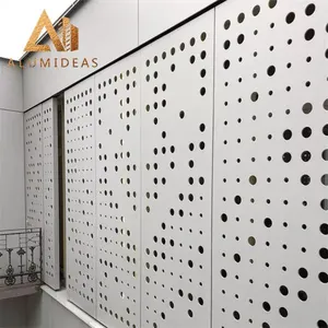 中国领先的优质供应商Alumideas 3毫米易于清洁穿孔墙板
