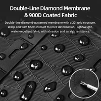 Sac bandoulière Oxford imperméable multi-poches, sac de poitrine unisexe décontracté pour voyage