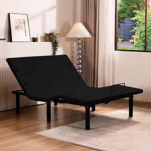 Tecforcare điện chia vua có thể điều chỉnh cơ sở giường với chống ngáy USB Cổng điều khiển không dây cổ phiếu trong chúng tôi có thể điều chỉnh khung giường - Product Image 2