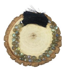 Labradorita Faceted Heart Briolette Stone Beads Strand Collection - Product Image 2