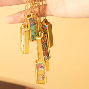 Boeddhabeeld Op Maat Gemaakt Geel Jambhala Boeddhisme Hanger/Hanger Religieuze Ornamentwinkel - Product Image 4