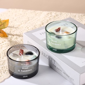 Bougie Pilier Aromatique Luxueuse Faite à la Main avec Logo Personnalisé, Pot en Verre Biodégradable, Parfumée, Noël, Nouvel An, Anniversaire - Product Image 3