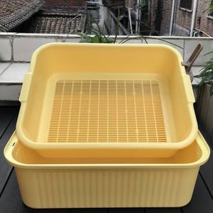 <span class=keywords><strong>Caja</strong></span> <span class=keywords><strong>de</strong></span> <span class=keywords><strong>Arena</strong></span> para Gatos <span class=keywords><strong>de</strong></span> PVC <span class=keywords><strong>de</strong></span> Doble Capa, Antiolor, Rectangular, <span class=keywords><strong>de</strong></span> Gran Tamaño, para Gatos, Conejos y Tortugas - Product Image 5