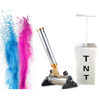 Machine à confettis électronique télécommandée colorée pour révélation du sexe, fumigène, poudre pour baby shower, feux d'artifice, lance-confettis de fête
