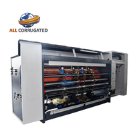 Mesin Cetak Flexo Otomatis dengan Pengumpan Tepi Bergelombang, Mesin Slotter Rotary Die Cutter, Printer Tinta Air, dan Mesin Pemotong Die Slotter