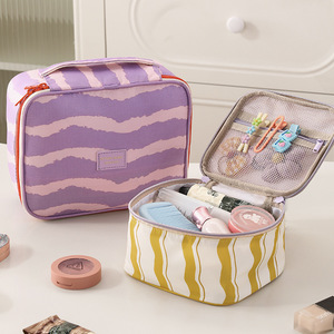 Toiletry <b>Bag</b> Rectangle Zipper Water Resistant For Cosmetics And Toiletries With Mesh Pocket Travel Size - Product Image 1