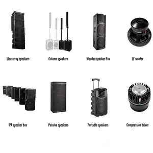 Haut-parleur DJ <span class=keywords><strong>actif</strong></span> 2 voies 12 pouces en bois avec diaphragme en titane, impédance 8 ohms, caisson de basses, enceinte de basses - Vente directe usine - Product Image 3