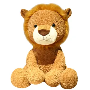 Dễ thương Đồ chơi sang trọng bạn gái trẻ em Bạn bè quà tặng sư tử đồ chơi sang trọng Zoo Jungle Thú nhồi bông đồ chơi