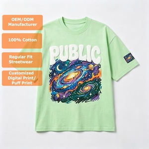 Fabricant de T-shirts à Marque Blanche Personnalisés Haut de Gamme avec Impression en Relief, T-shirts Amples Style Urbain, Impression Numérique, Broderie et Patchs pour Hommes - Product Image 1
