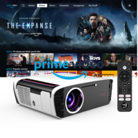 Proyector de TV Google de 1850 ANSI con Enfriamiento Líquido, Enfoque 3D TOF y MEMC Pro Gaming, Funciona con Hey Google